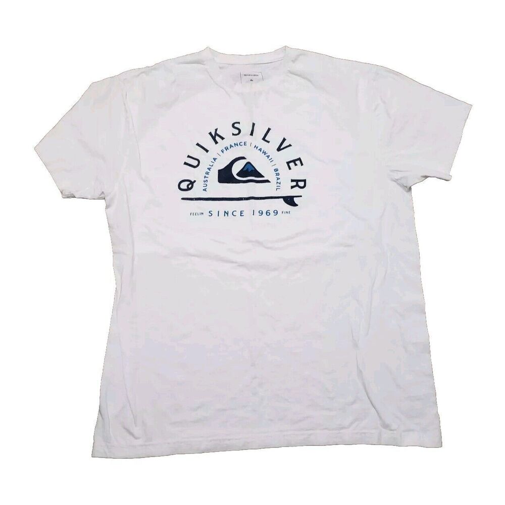 Quiksilver Men's Fellin Since 1969 Fine Surfboard Graphic Tee T-Shirt- XL